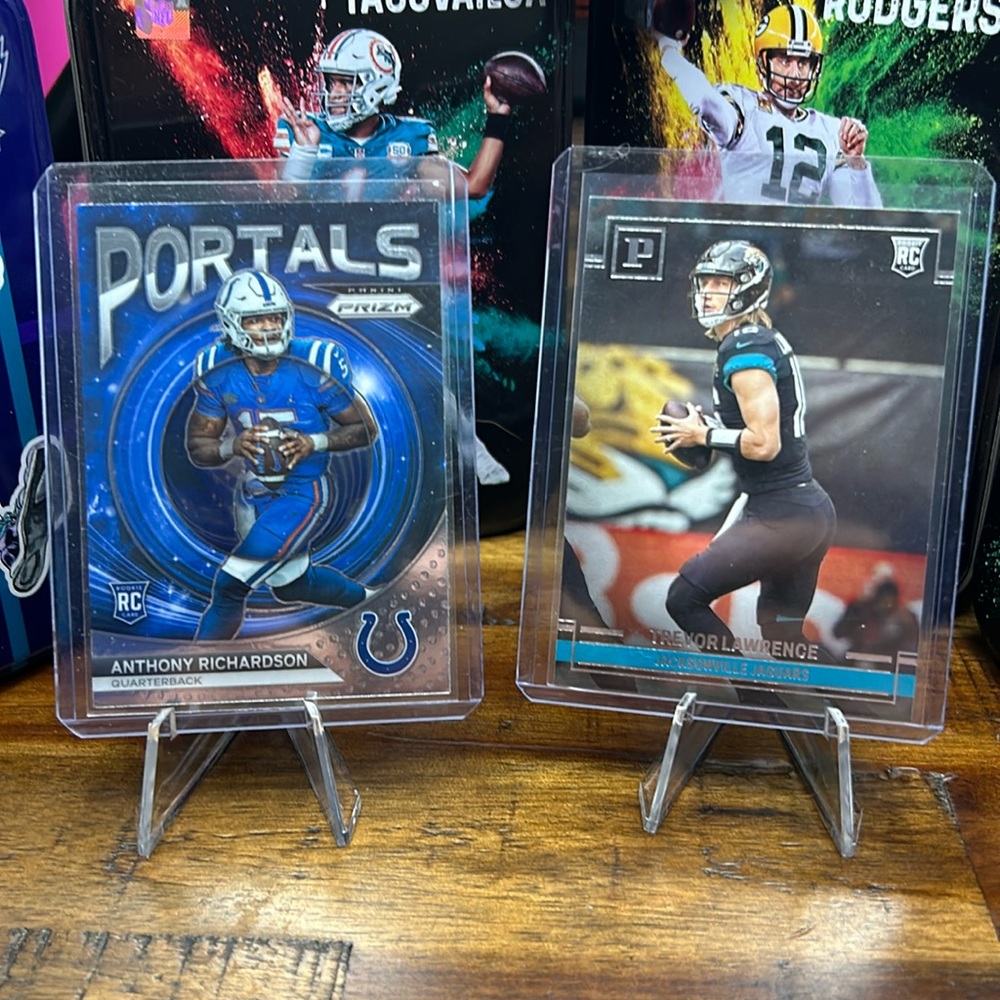 Anthony Richardson,Trevor Lawrence rookie cards